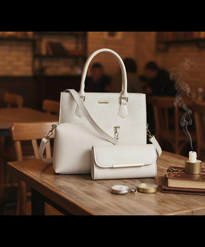 3Pc Set Ladies Bag Set – Elegant Designer Handbag Collection | Lumiere By AJ