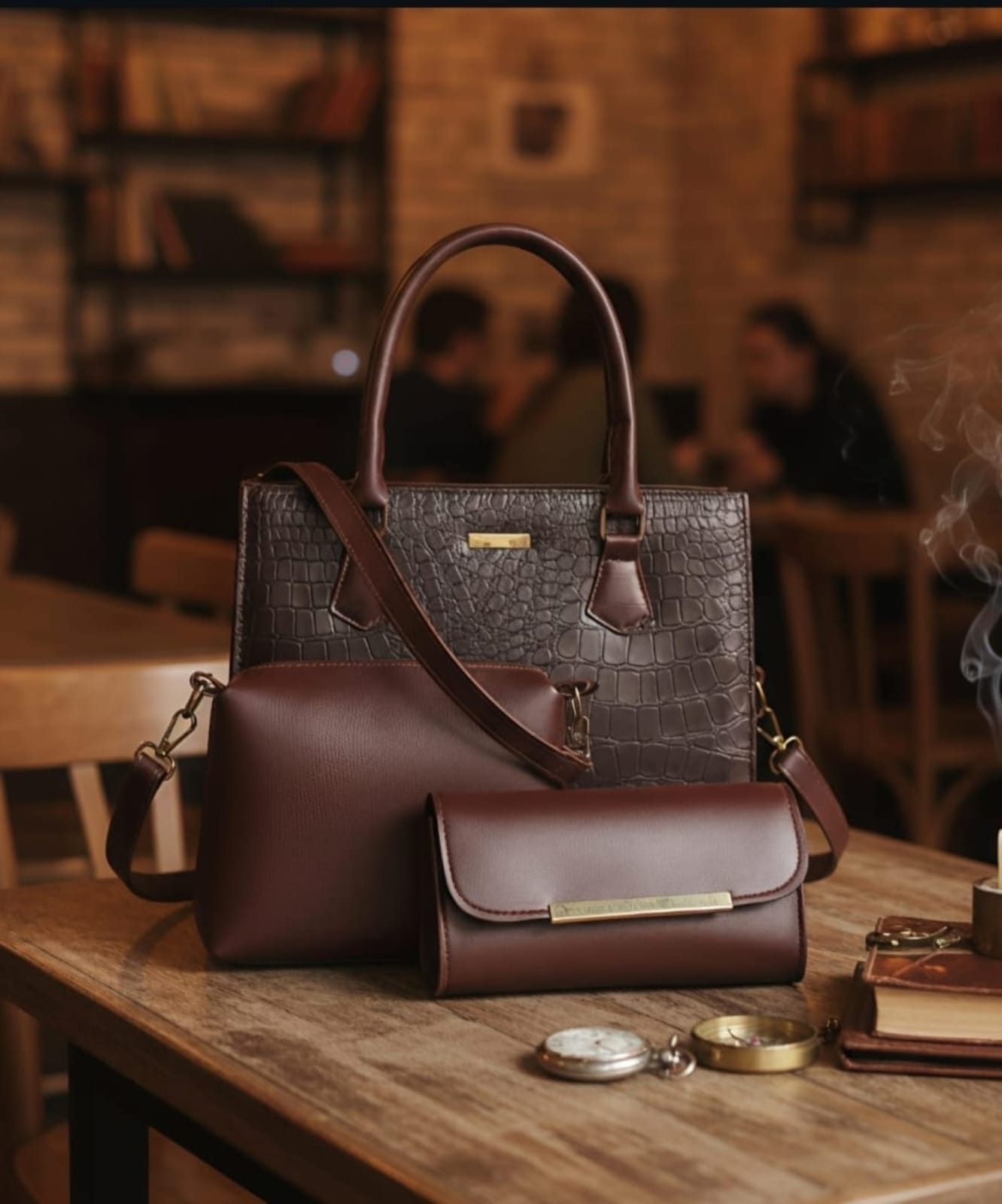 3Pc Set Ladies Bag Set – Elegant Designer Handbag Collection | Lumiere By AJ